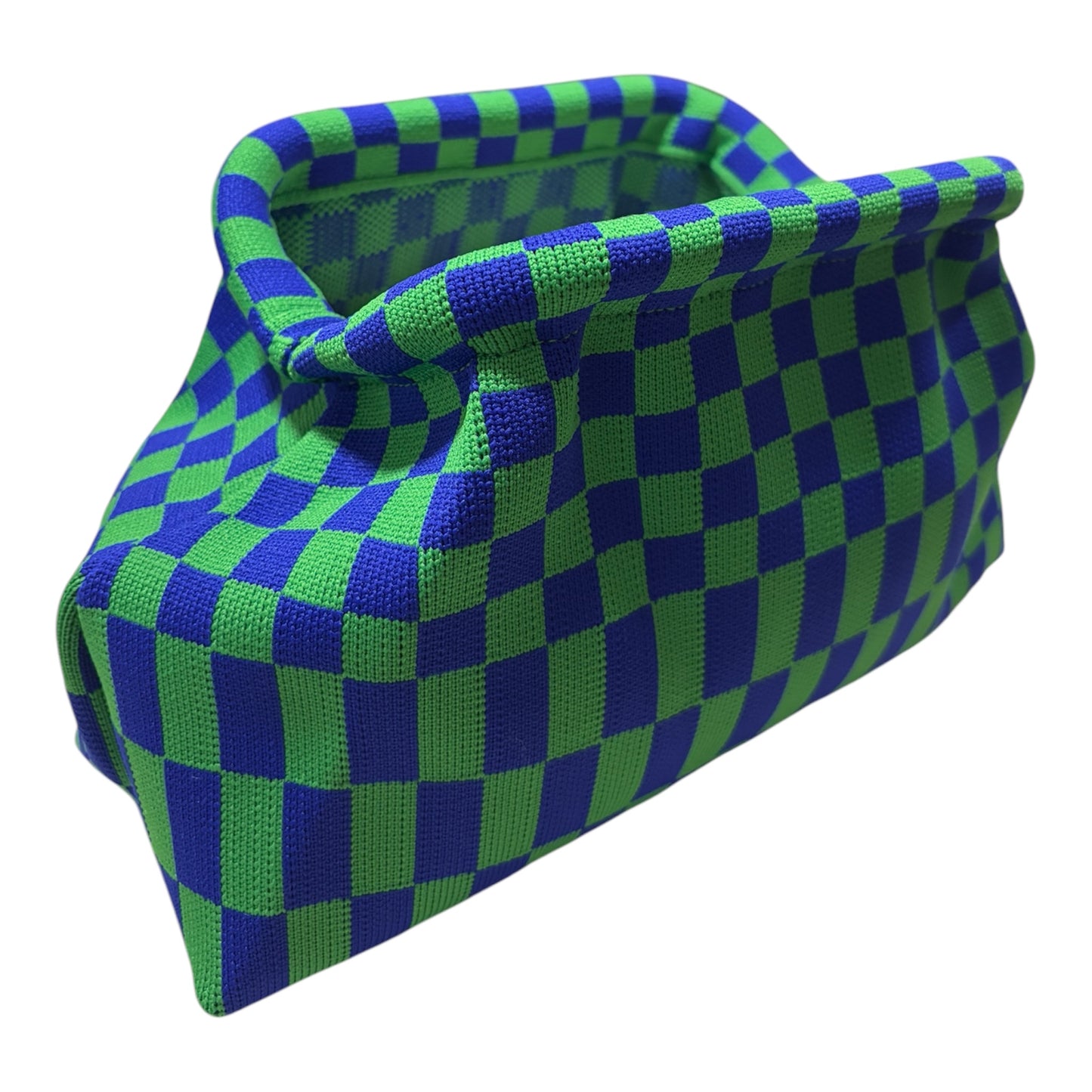 DUMPLING POUCH - SQUARE BLUE GREEN