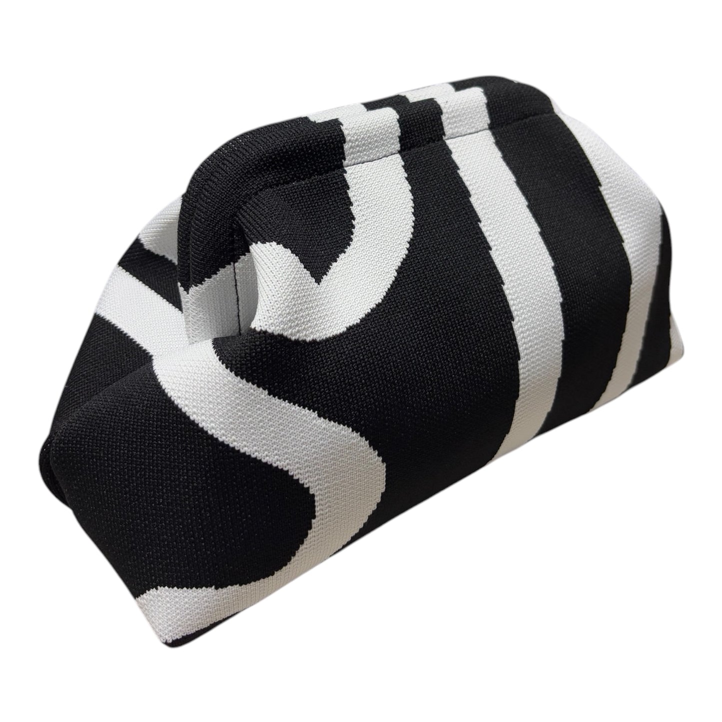 DUMPLING POUCH - DOODLE BLACK WHITE