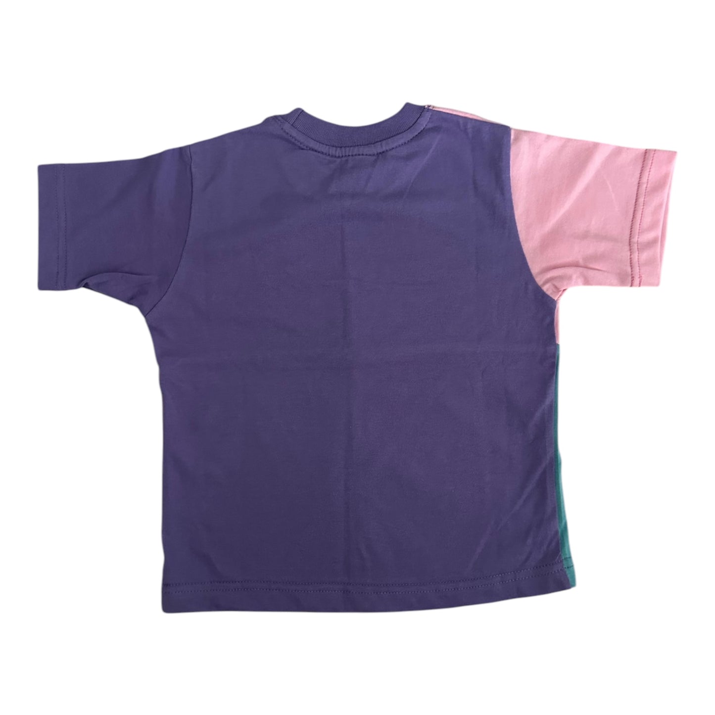 COLOR BLOCK KIDS SHIRT - PINK MIX