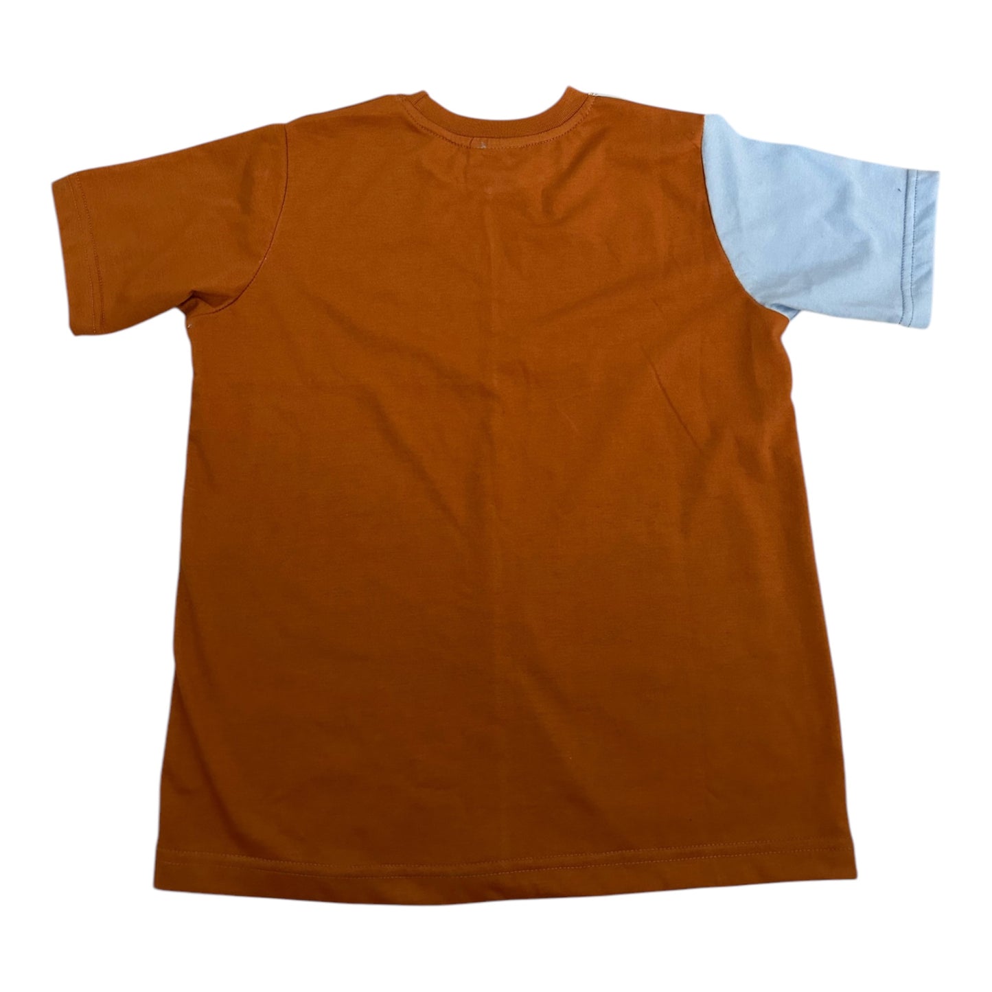 COLOR BLOCK KIDS SHIRT - ORANGE MIX