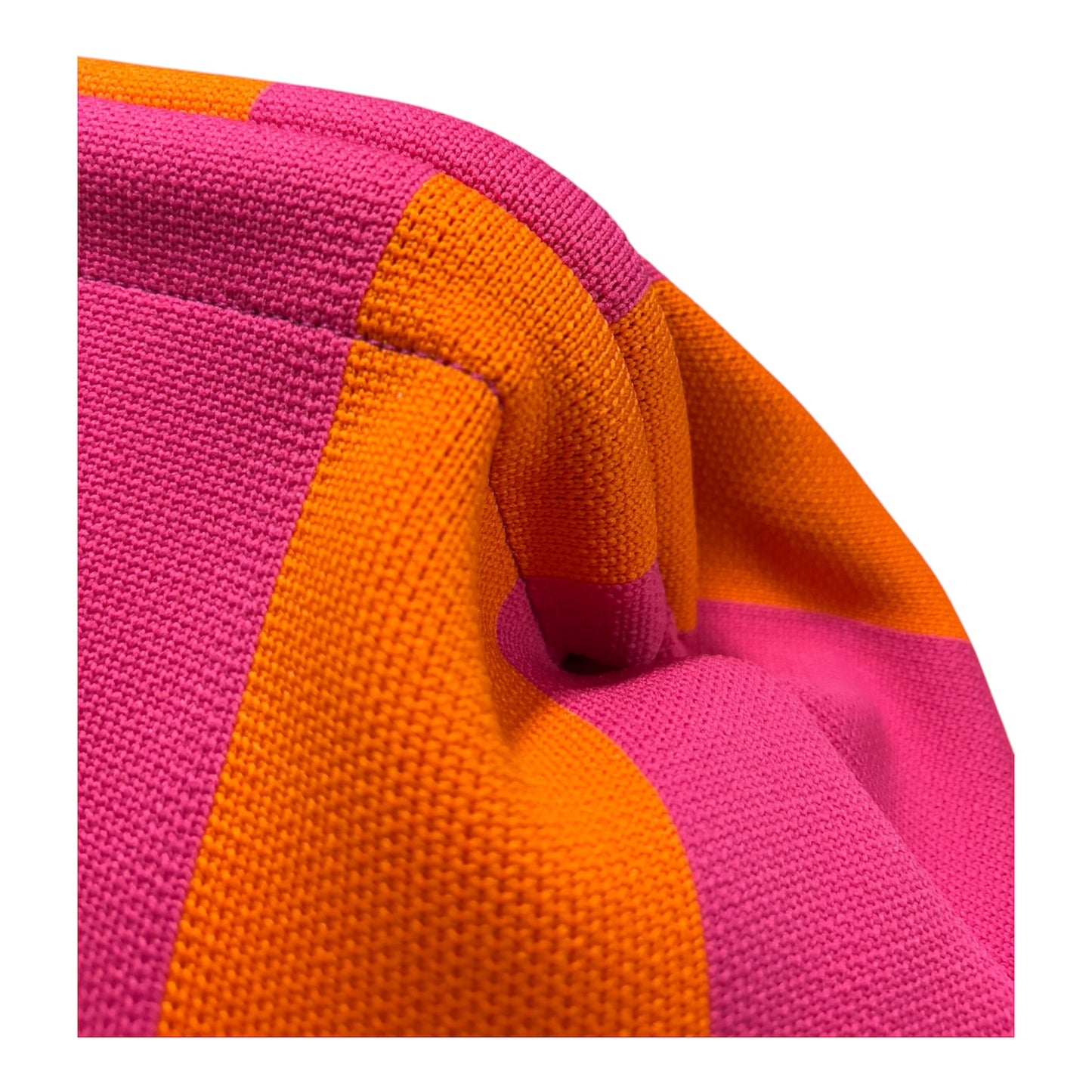 DUMPLING POUCH - STRIPE PURPLE ORANGE
