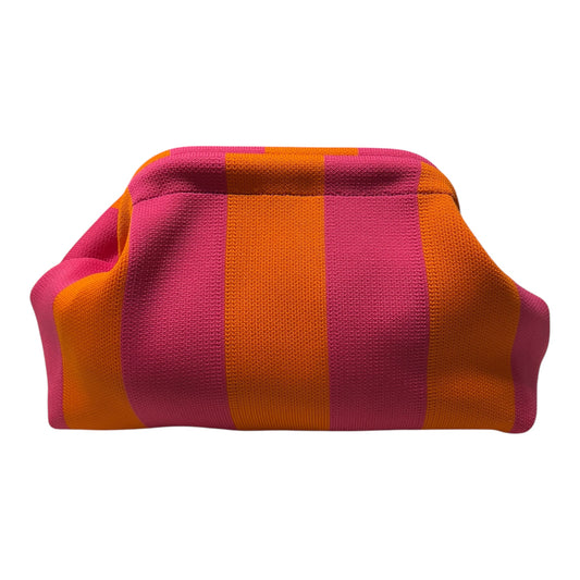 DUMPLING POUCH - STRIPE PURPLE ORANGE