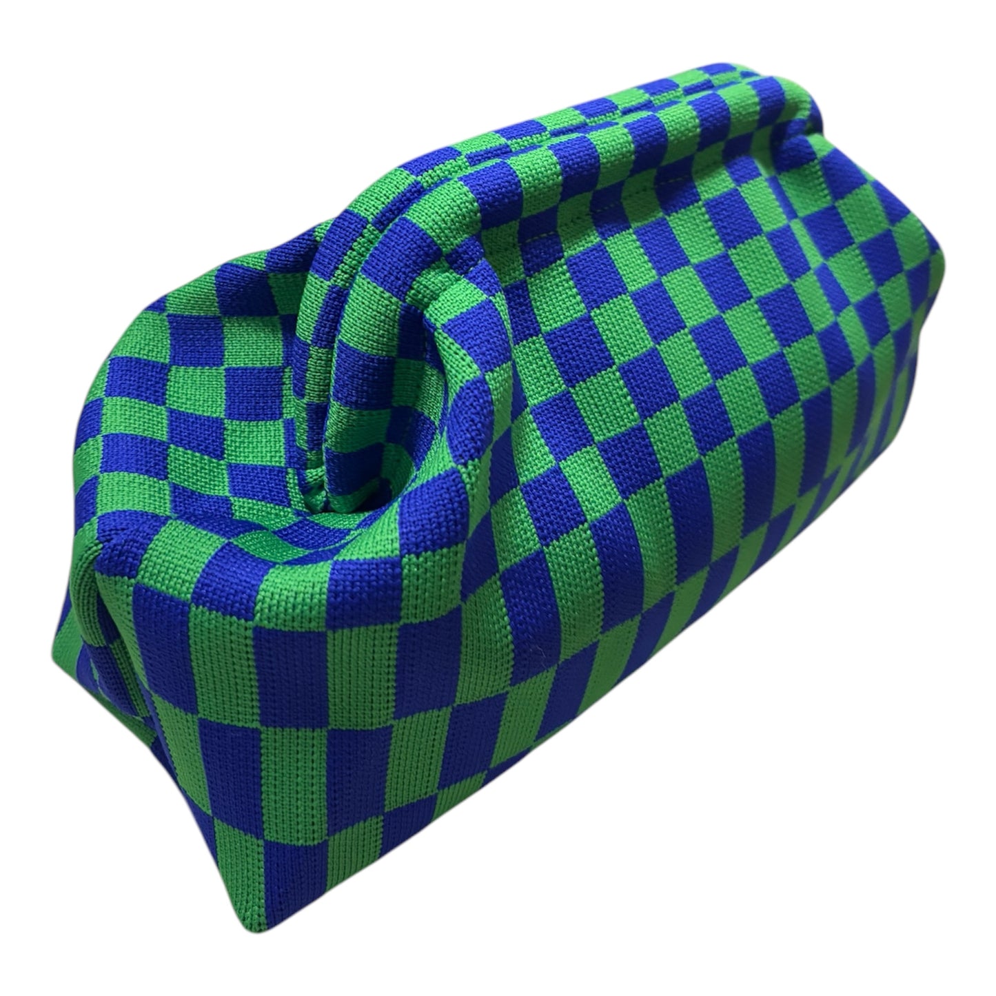 DUMPLING POUCH - SQUARE BLUE GREEN