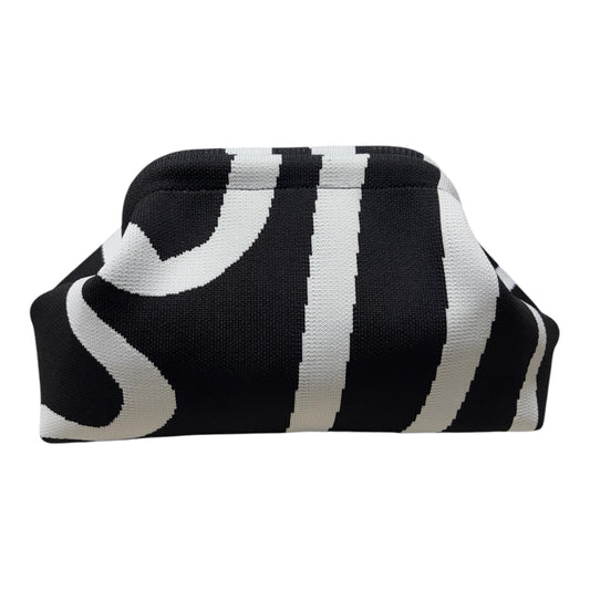 DUMPLING POUCH - DOODLE BLACK WHITE