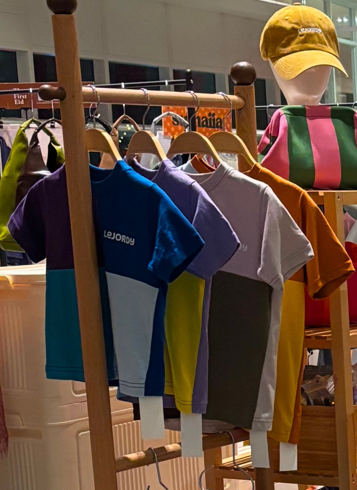 COLOR BLOCK KIDS SHIRT - BLUE MIX