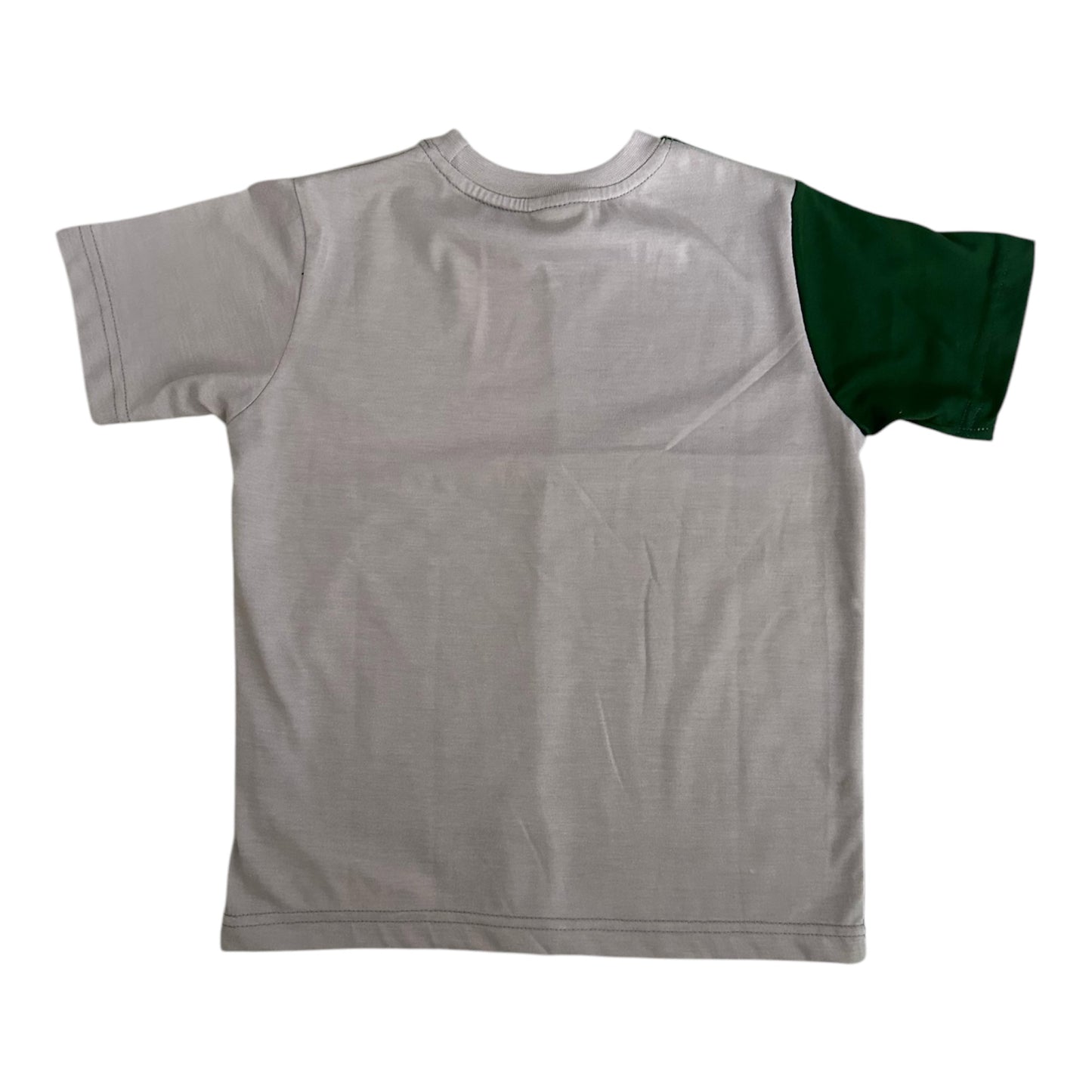COLOR BLOCK KIDS SHIRT - GREEN MIX
