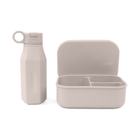 A LUNCH SET - BEIGE SILICONE
