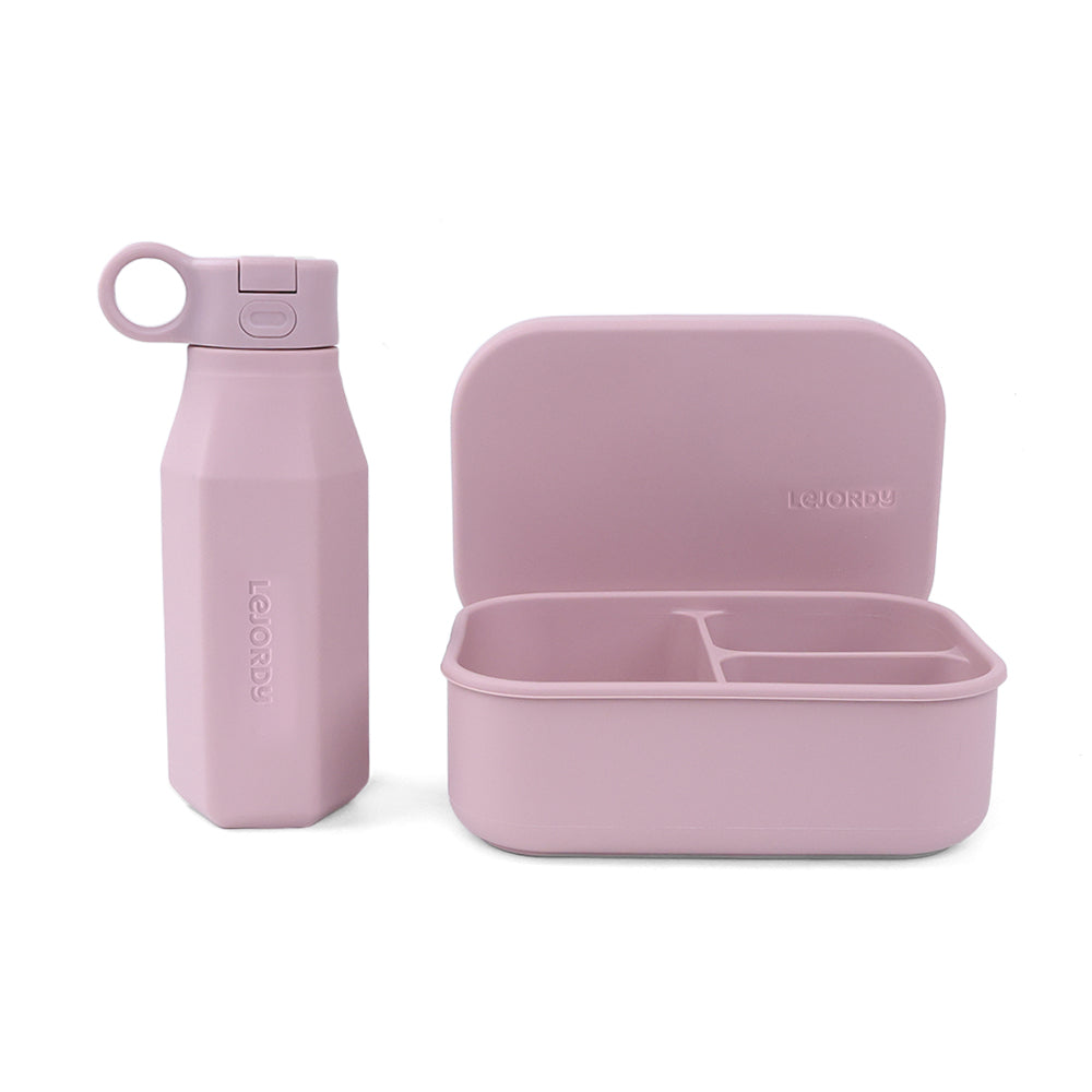 A LUNCH SET - PINK SILICONE