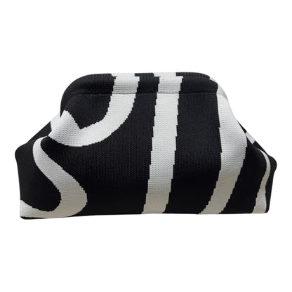 DUMPLING POUCH - DOODLE BLACK WHITE